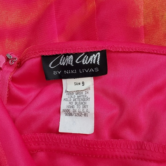 Zum Zum by Niki Livas deep v gown formal maxi C24 - Picture 3 of 8